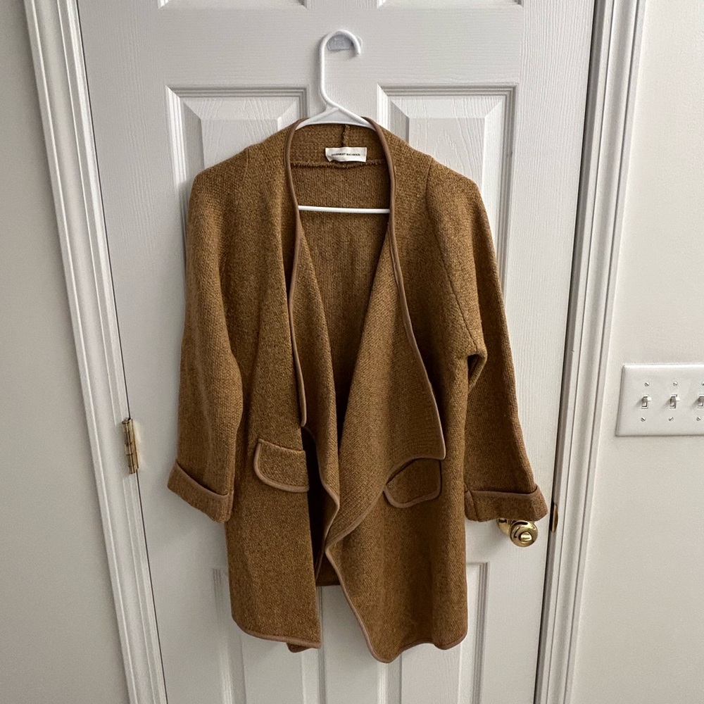 Goodnight Macaroon Brown Blazer-Cardigan - Size S